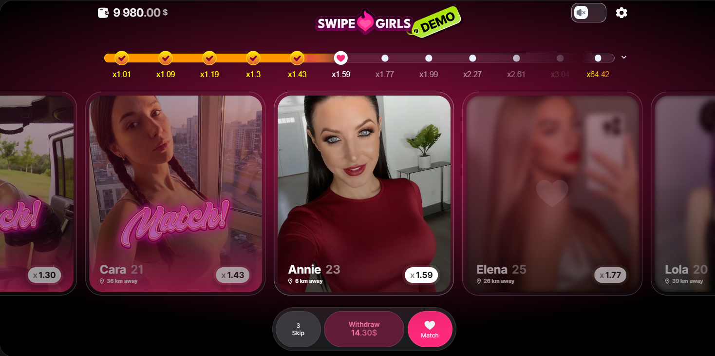 Swipe Girls gameplay